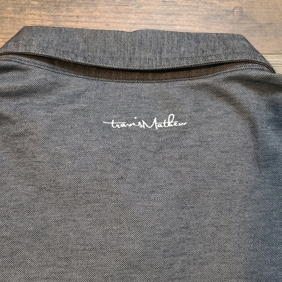 Travis Mathew Gray Polo Pullover Performance LOGO Casual Mens XL - Picture 5 of 9